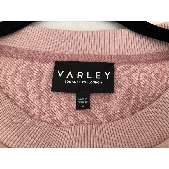 Varley Weymouth Open Tie Back Long Sleeve Sweatshirt Size Medium Dusty Pink - Picture 14 of 14